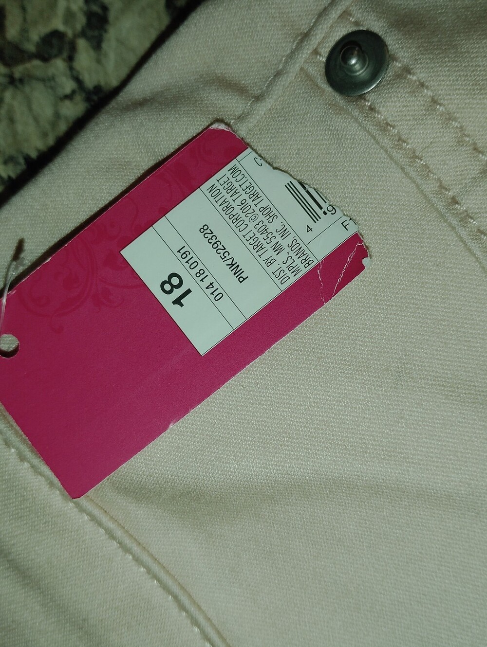 Nwt 16 Women's Xhilaration Blush High-Rise Triple-Button Denim Shorts - Picture 3 of 6